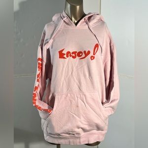 Descendents enjoy pink pullover hoodie, size M